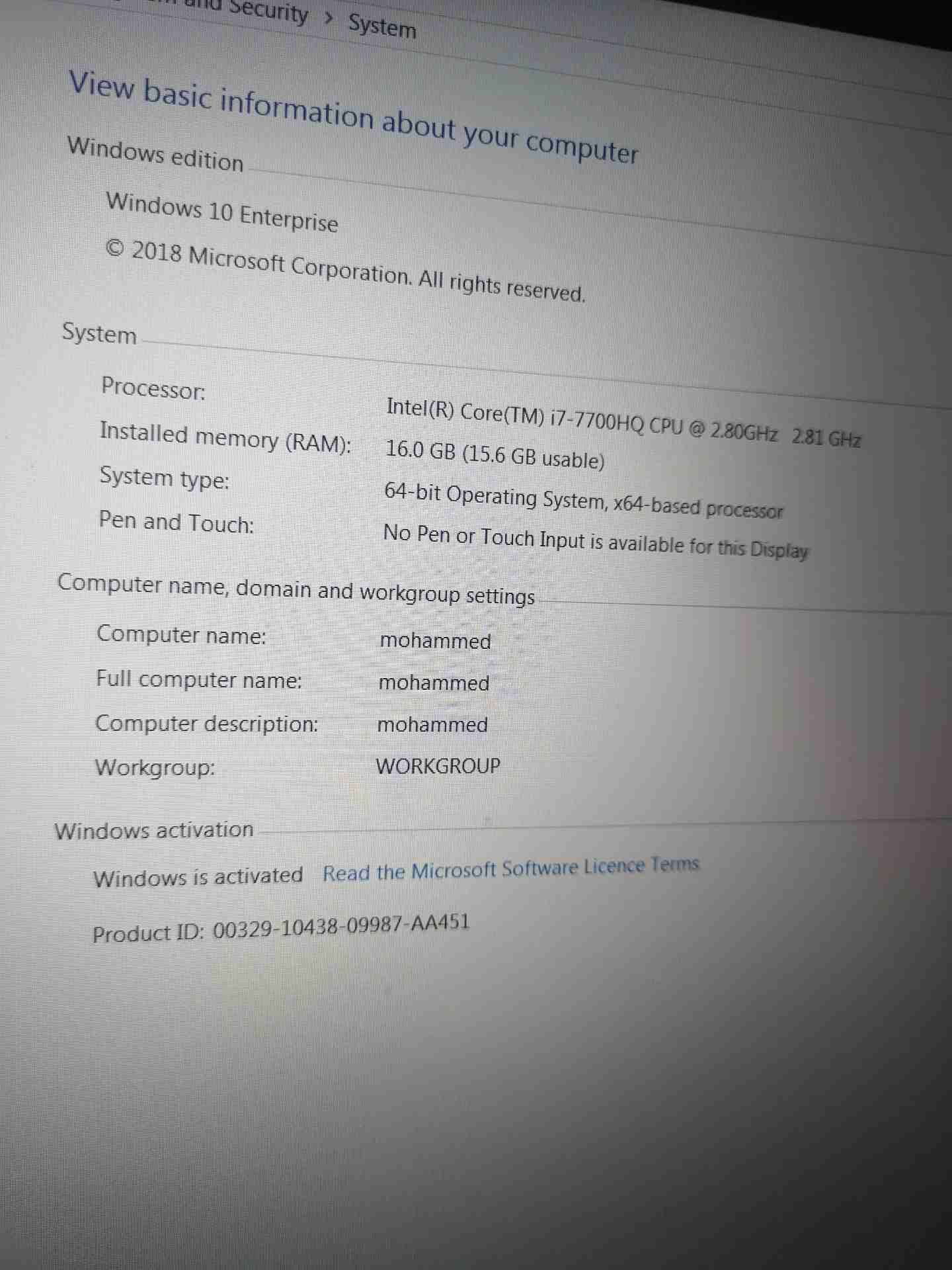 Dell Gaming i7 7700HQ,Gtx 1060, 16GB, 256Ssd, 1TB,
لا تنسَ أنك شاهدت هذا الإعلان في عنكبوت
لابتوب...