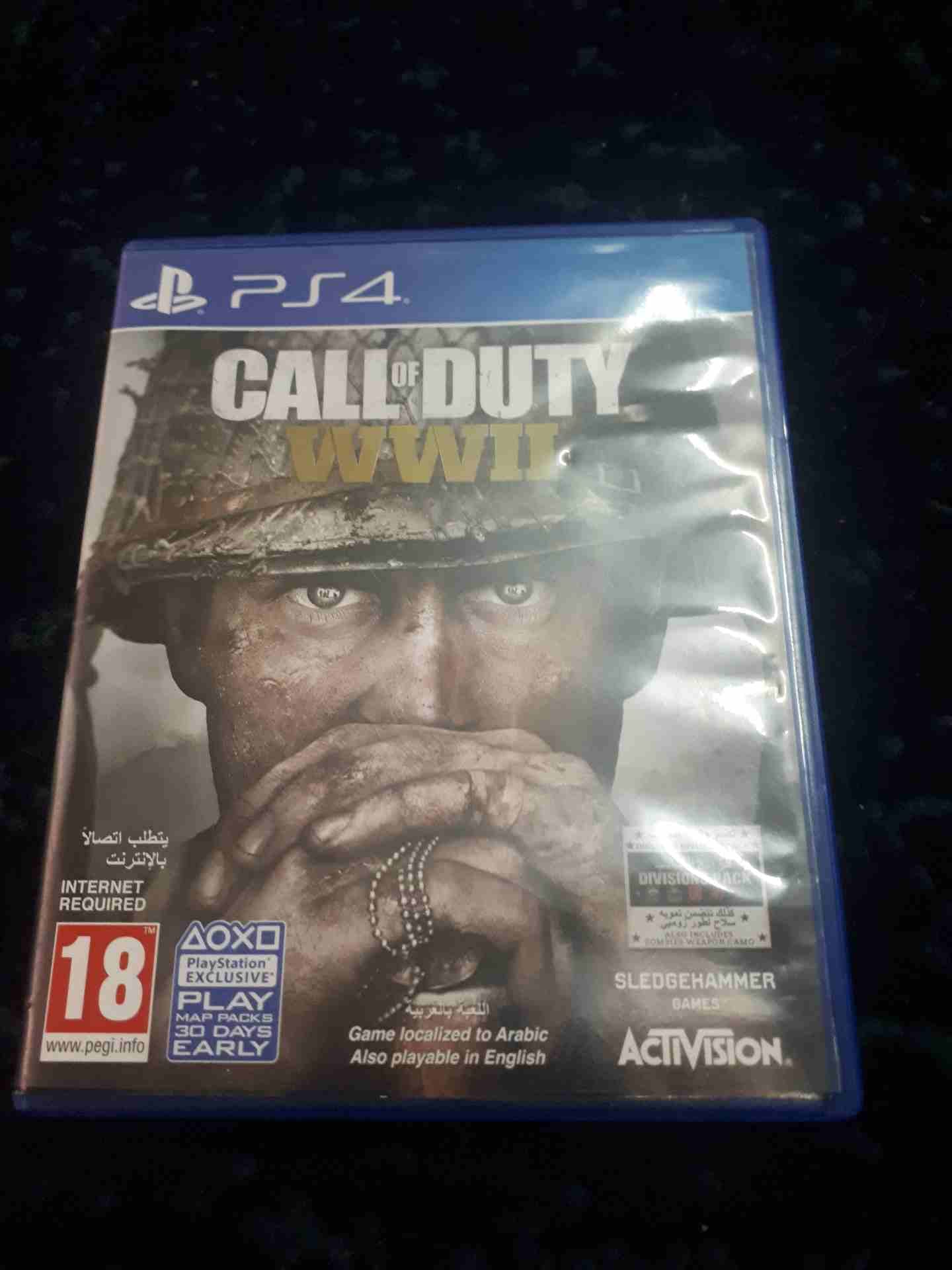 لعبة call of duty ww2 عربية
لا تنسَ أنك شاهدت هذا الإعلان في عنكبوت
اللعبة نضيفة جدا
ولا خدش عربي...