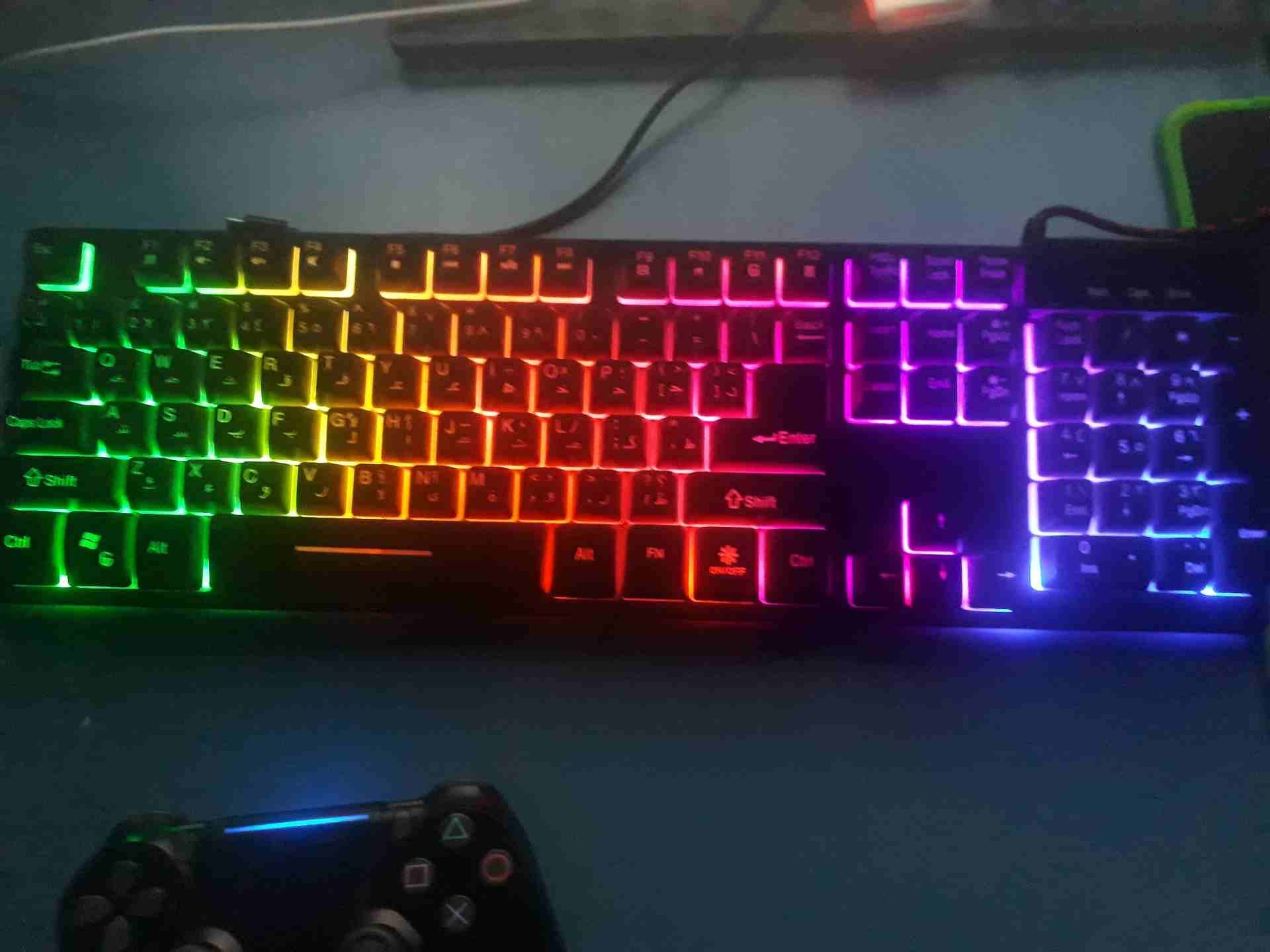 ماوس و كيبورد جيمنج gaming mouse and keyboared
لا تنسَ أنك شاهدت هذا الإعلان في عنكبوت
الكيبورد ج...