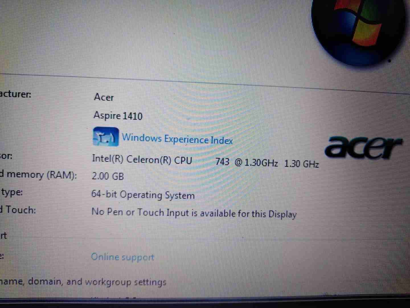 لابتوب ايسر Acer Mini Laptop بوضع جيد جدا
لا تنسَ أنك شاهدت هذا الإعلان في عنكبوت
لابتوب ايسر Ace...