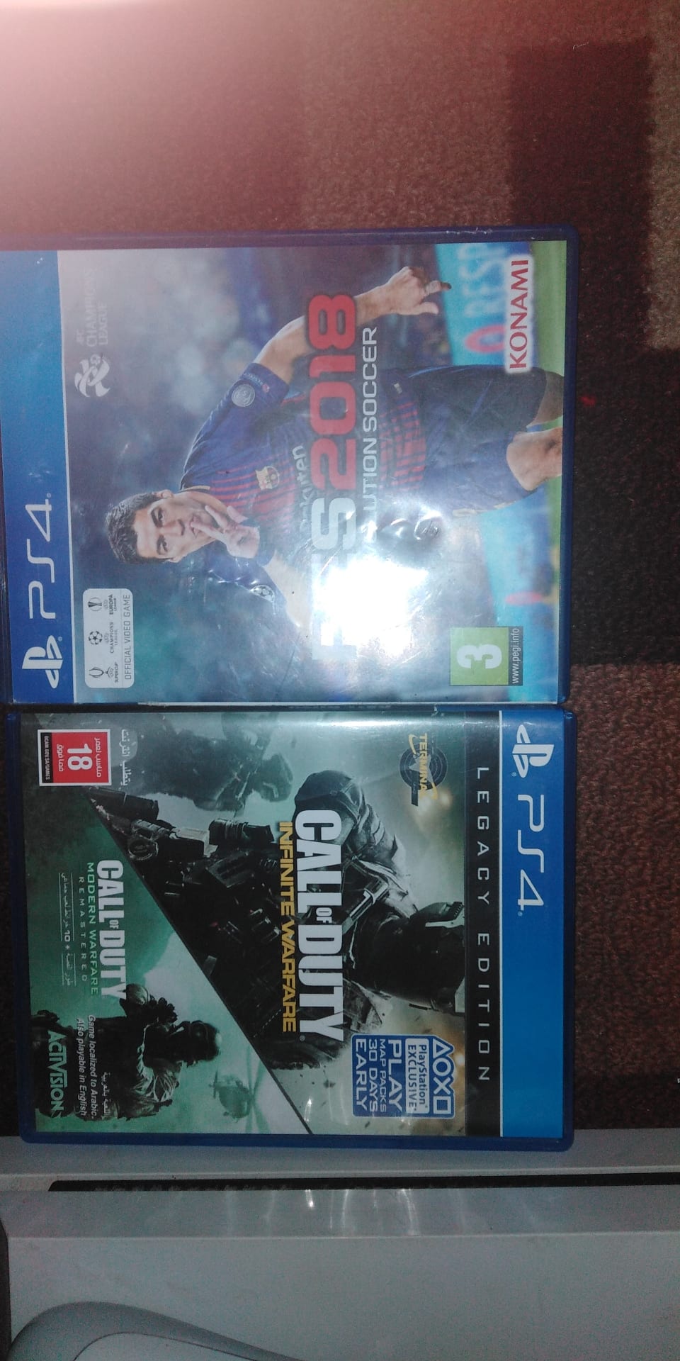 بلايستيشن 4 نسخت spcial eddition للبيع او البدل عاps3 مع فرقيه
لا تنسَ أنك شاهدت هذا الإعلان في عنكبوت...