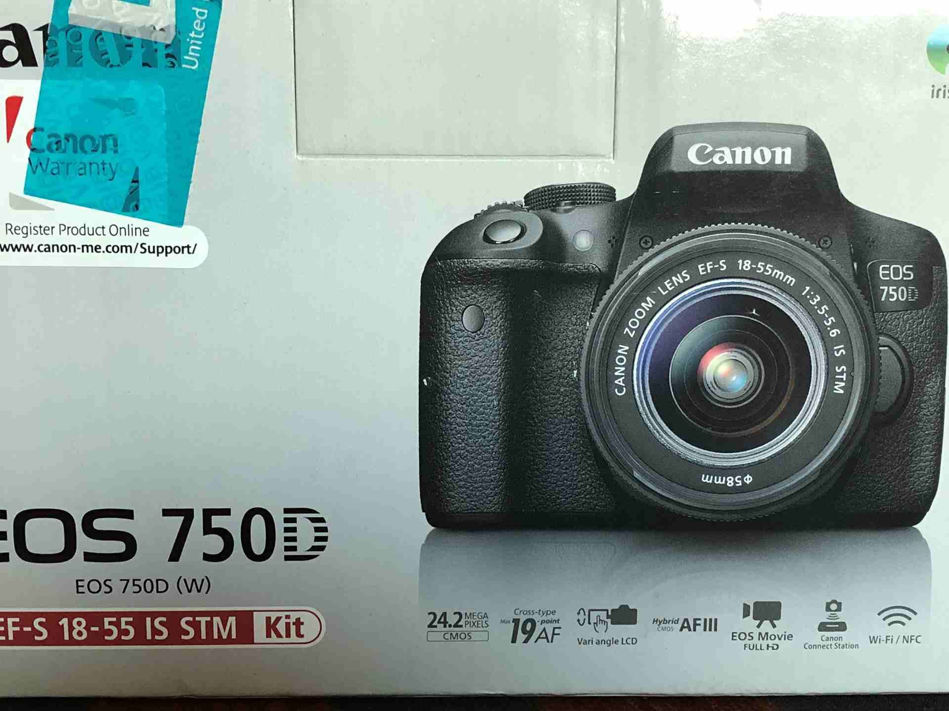 Canon 750D كانون
لا تنسَ أنك شاهدت هذا الإعلان في عنكبوت
كانون 750D بحال الوكالة بالكرتونة
يا دوب...