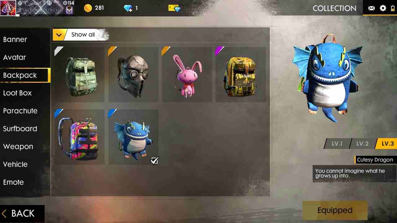 حساب Free Fire
لا تنسَ أنك شاهدت هذا الإعلان في عنكبوت
الفل 56
ر...