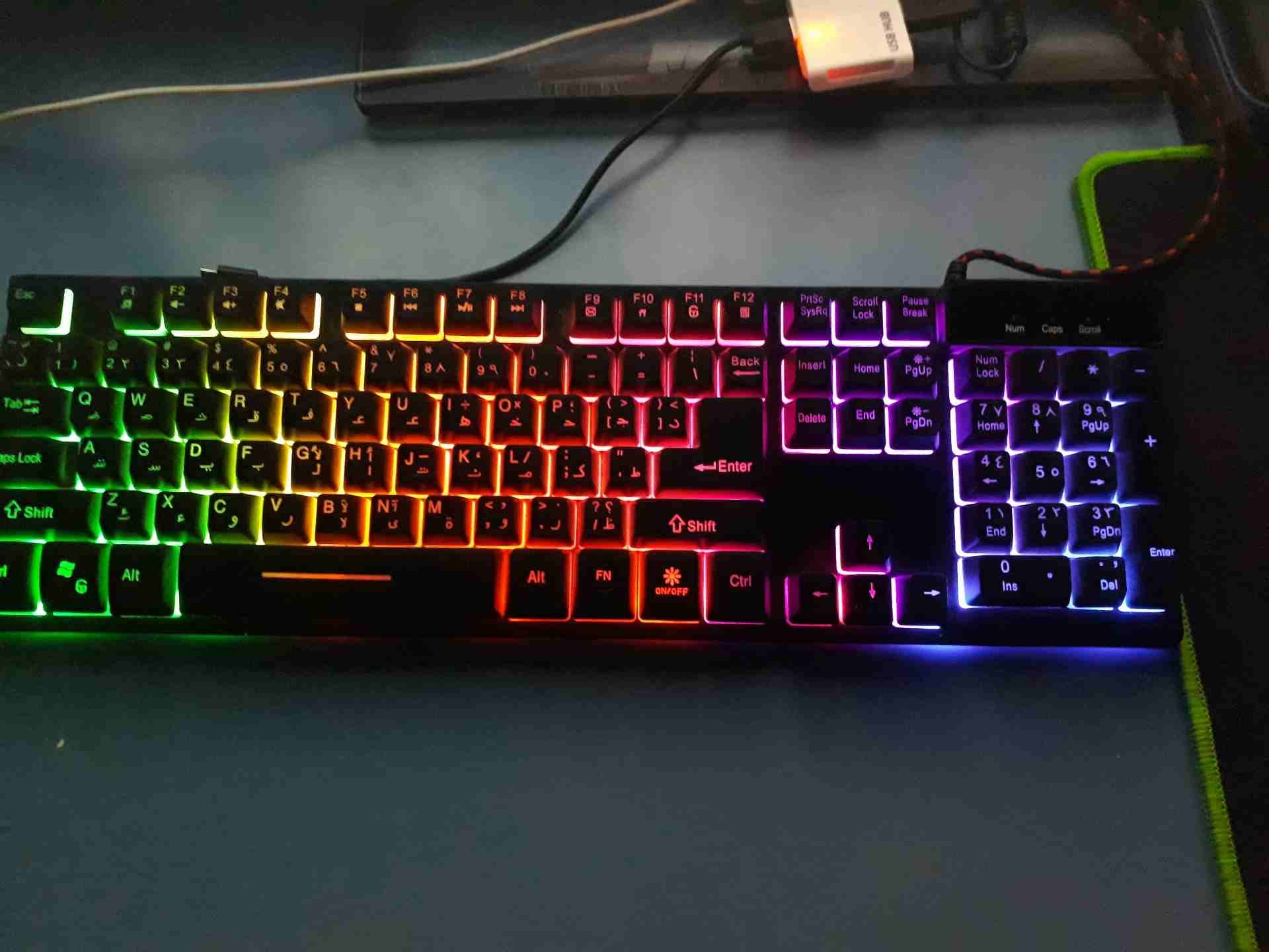 ماوس و كيبورد جيمنج gaming mouse and keyboared
لا تنسَ أنك شاهدت هذا الإعلان في عنكبوت
الكيبورد ج...