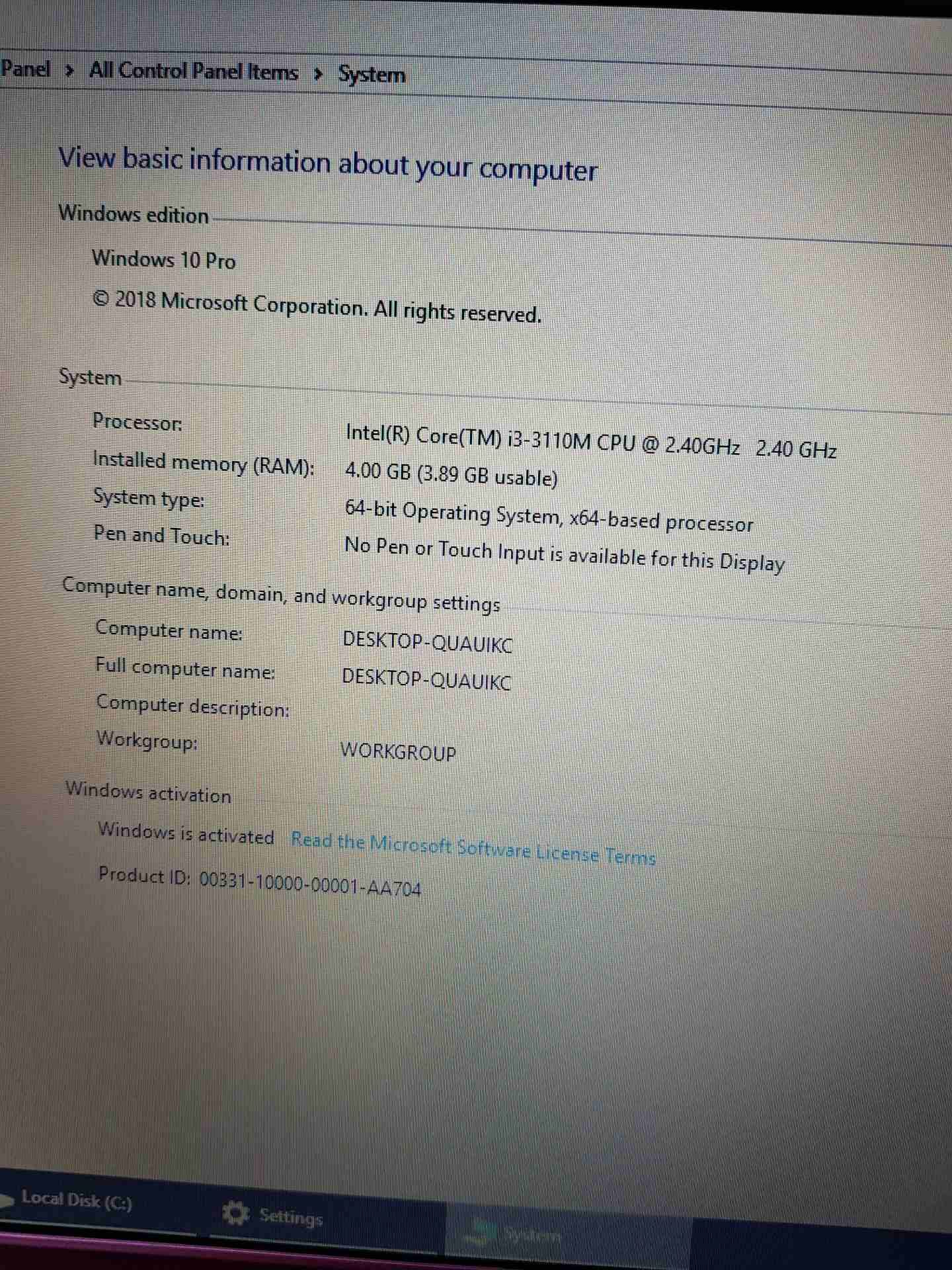 لاب توب سامسونج i3 بحال الوكالة
لا تنسَ أنك شاهدت هذا الإعلان في عنكبوت
laptop Samsung
CPU i3
ra...