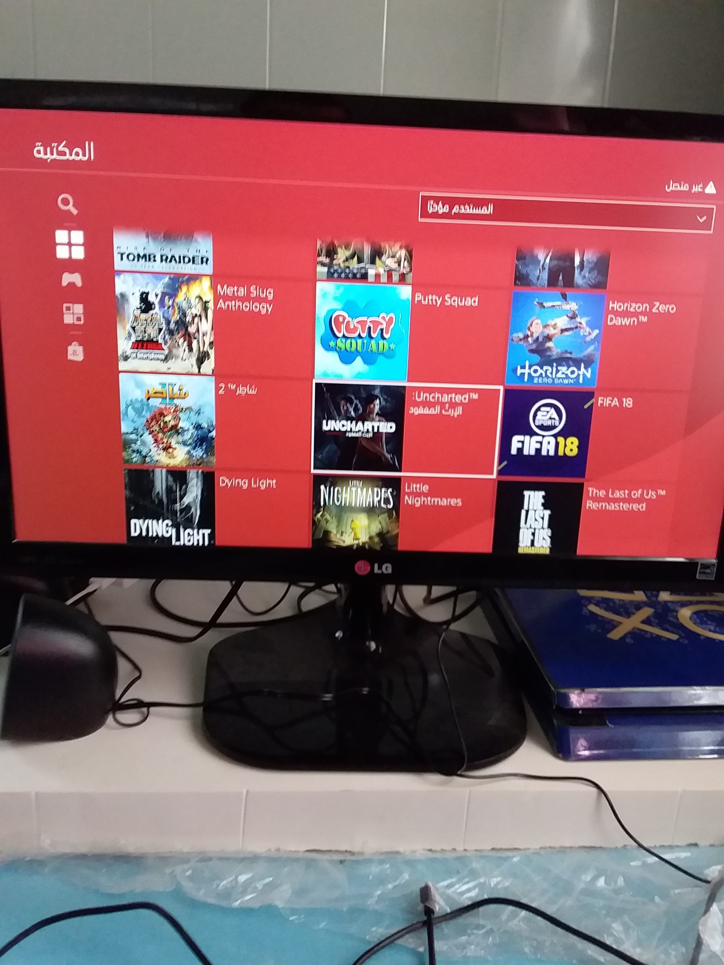 جهاز بلايستيشن4 معدل وشاشة 23 انش lg
لا تنسَ أنك شاهدت هذا الإعلان في عنكبوت
جهاز بلايستيشن4...