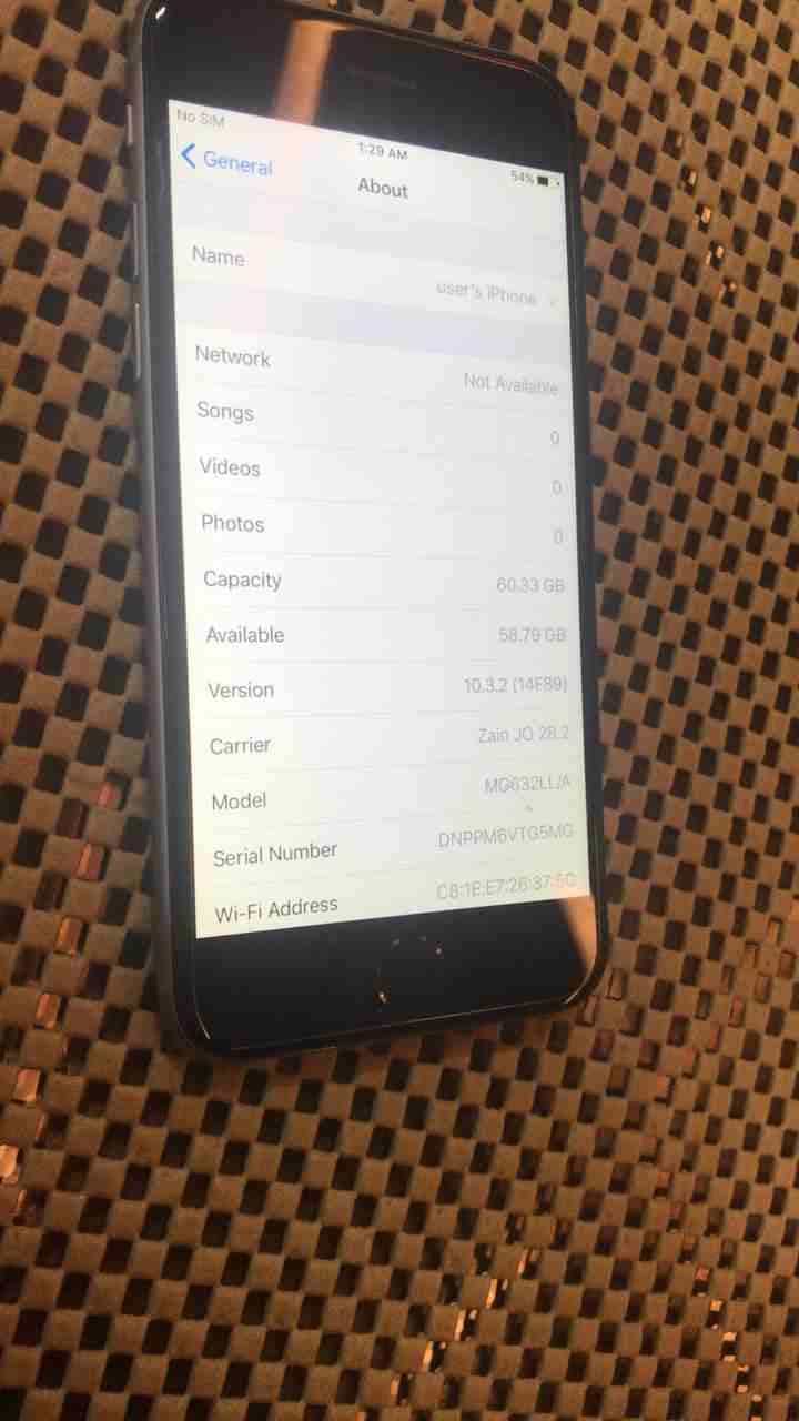 Ipone 6 64G
لا تنسَ أنك شاهدت هذا الإعلان في عنكبوت
الجهاز زي ما موضح بل صور ولا خدش الجهاز بحالت...