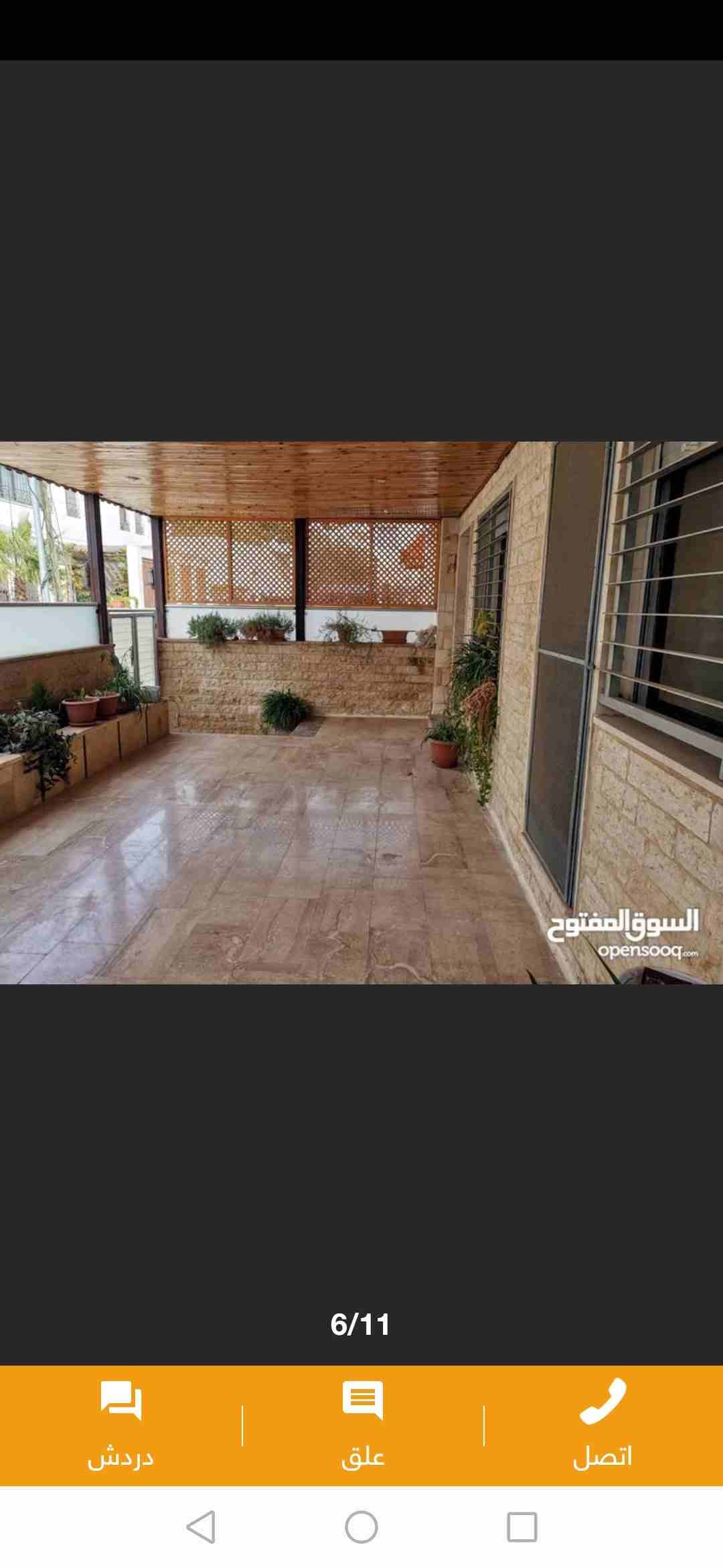 شقة ارضية بحاله ممتازه
مساحه 173
مدخل منفصل عن العماره بالإضافة إلى المدخل الرئيسي
حديقة خارجيه بمساحة 55 م
3 غرف نوم ( واحده ماستر) و 3 حمامات
غرفة معيشة
صالون + سفره
مطبخ راكب مساحه 4x5
تدفئة راكب...