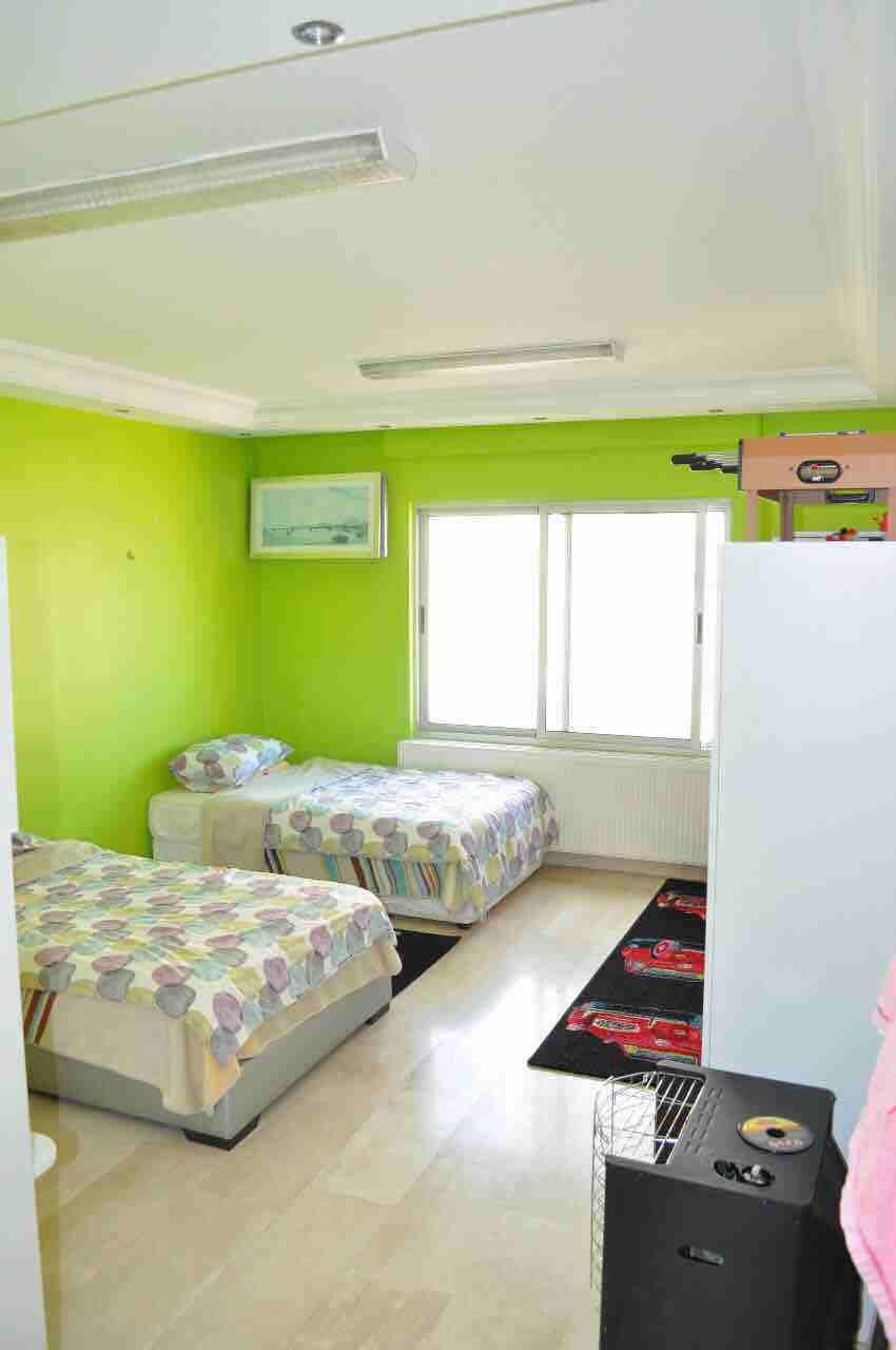 Gorgeous view. Luxury apartment 330 m2 4 master bed rooms dressing room 6 bathrooms made room Laundry room tahboob kitchen Splitunits in each room heating system parking 2 balconies.