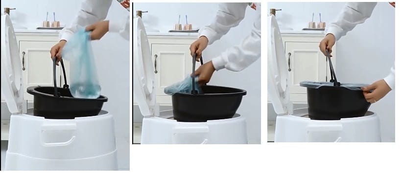 مرحاض متنقل Toilet Travel كرسي حمام افرنجي حمامات لكبار السن تواليت متنقل ذوي الاحتياجات الخاصة حمامات لكبار السن