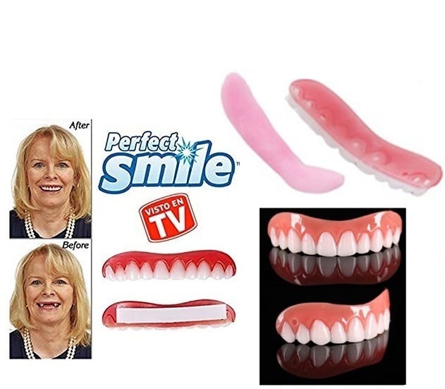 ابتسامة علوية Perfect Smile اسنان اكسسوار علوية الابتسامة المثالية قشرة و طقم الاسنان