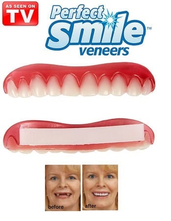 ابتسامة علوية Perfect Smile اسنان اكسسوار علوية الابتسامة المثالية قشرة و طقم الاسنان