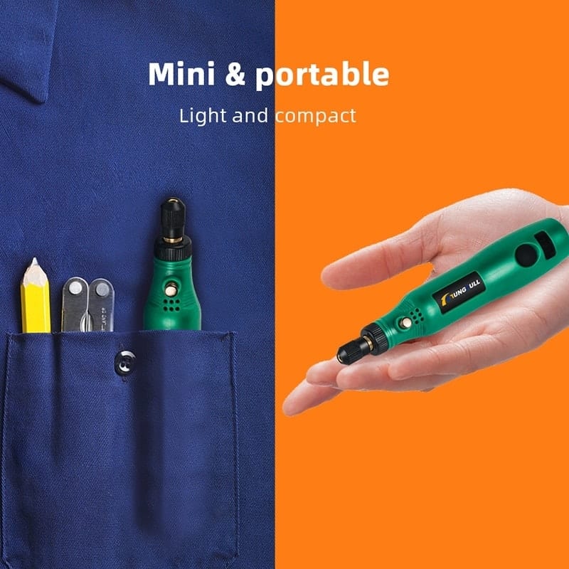 آلة الحفر و النقش على الحديد خشب الحفر والكتابة على الحديد الزجاج Mini Drill Electric ماكينة الكتابة على المعادن الخشب او البلاستيك الحفر