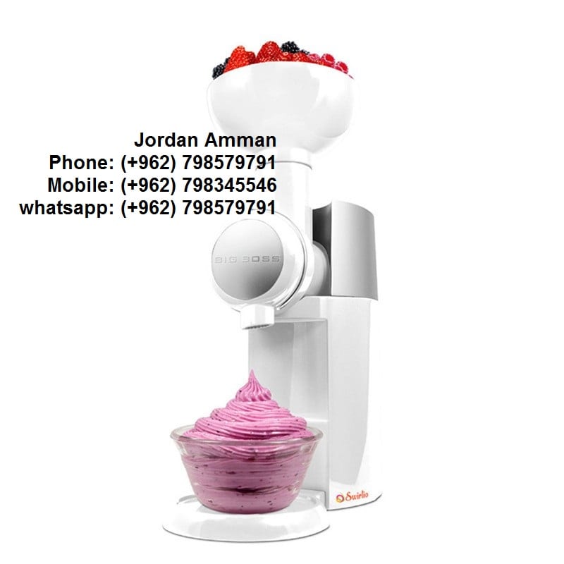 ماكينة ايس كريم للبيع الة بوظه - للبيع الاردن ماكينة الأيس كريم صنع البوظة بالمنزل Swirlio Frozen Fruit Dessert & Ice Cream