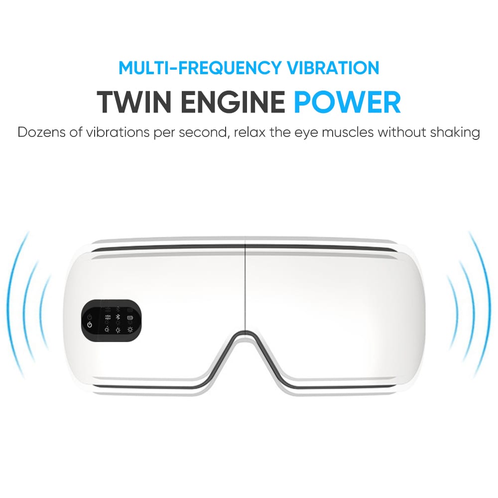 مساج علاجي لمنطقة العينين Eye Massager تساعد على الإسترخاء والنوم تقنية الحرارة علاج الهالات السوداء