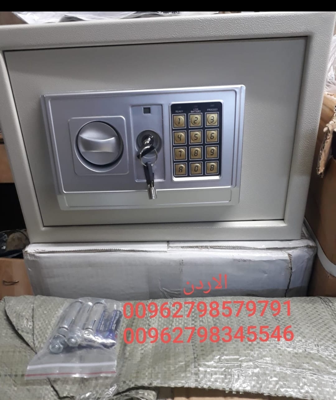 بيع خزنة نقود رقمية قاصات الكترونية Safe Box خزنة نقود خزنات جديدة للبيع في الاردن خزنات