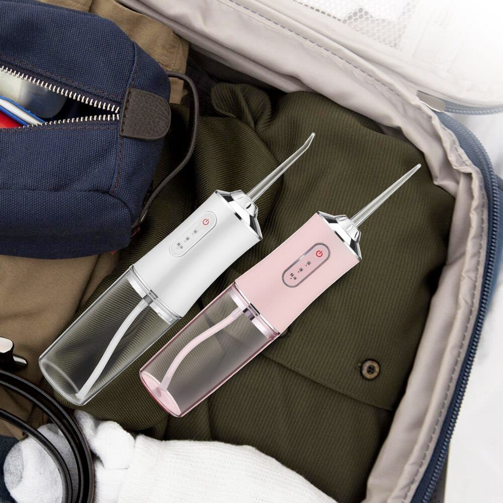 تنظيف بقايا الاكل Electric Oral تنظيف جسر الأسنان بالماء مضخه بديل الخيط شحن جهاز تنظيف الأسنان