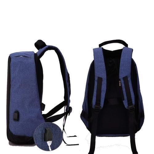 Laptop Bag كمبيوتر محمول وكابل شحن USB ومنفذ - حقيبة سفر مقاومة للماءبيع حقائب الظهر متعددت الجيوب حمل لاب توب حقيبة ظهر