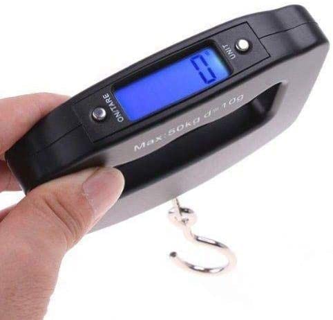 منتجات السفر - ميزان الحقائب Electronic Luggage Scale Hand Held طريقة وزن الشنط ميزان حقيبة السفر