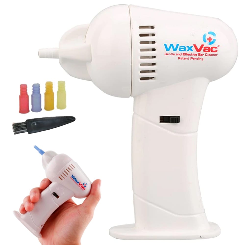 WaxVac كيف تنظيف الاذن في المنزل؟ جهاز تنظيف الأذن المسدودة في المنزل طرق تنظيف الأذن أدوات تنظيف الأذن