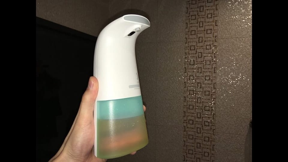 موزع الصابون الذكي 250 مل auto foaming hand wash والمطهر الأوتوماتيكي تنظيف مثالي بدون لمس