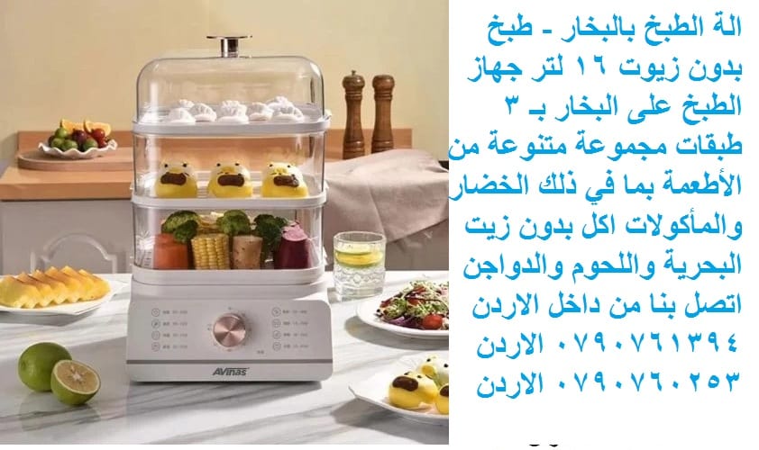 اكل صحي بدون دهون الة الطبخ على البخار - طبخ بدون زيوت 16 لتر أدوات و أجهزة مطابخ في عمّان