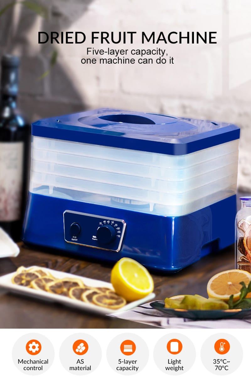 أشهر أنواع جهاز تجفيف الفواكه - جهاز تجفيف الفواكه والخضار بكل سهولة - مجفف الطعام 5 طبقات