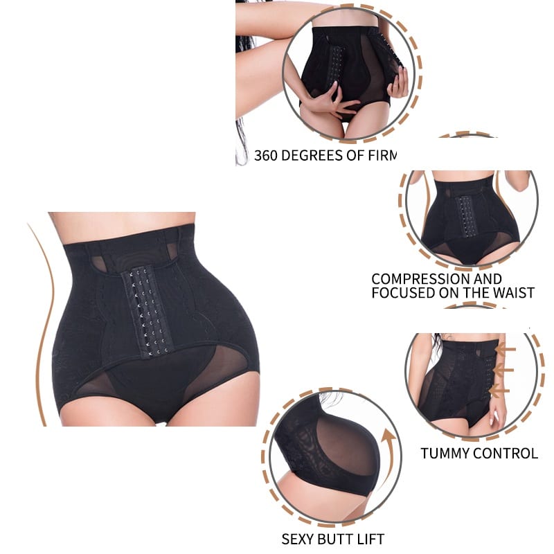 مشد شورت - للبطن والخصر - مشد شورت بعد الولادة : مشدات نسائية - شورت داخلي للتحكم في البطن الارداف Sexy High-Waist
