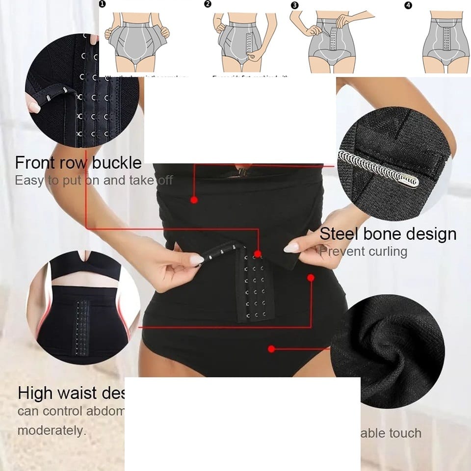 مشد شورت - للبطن والخصر - مشد شورت بعد الولادة : مشدات نسائية - شورت داخلي للتحكم في البطن الارداف Sexy High-Waist
