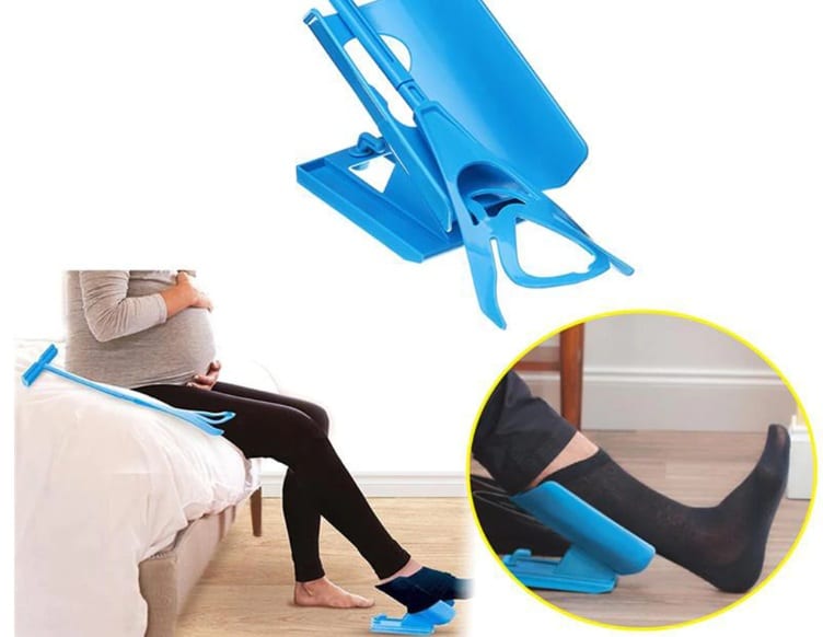 أدوات المساعدة في ارتداء الملابس Sock Slider - مساعد لبس الجوارب لكبار السن والحوامل