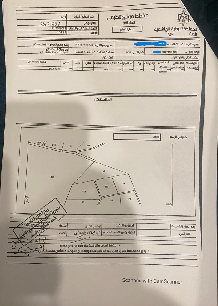 ارض للبيع في مسترة الفالج حوض العقود من اراضي جنوب عمان خلف المطار و بجانب المشاريع