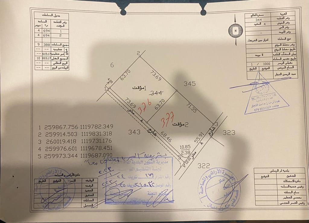 ارض للبيع في مسترة الفالج حوض العقود من اراضي جنوب عمان خلف المطار و بجانب المشاريع