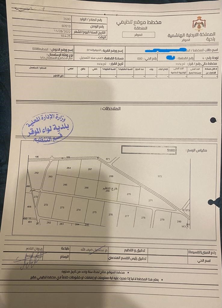 ارض للبيع في الموقر حوض المطبة من اراضي الموقر اقرب للمدينة الجديدة و المشاريع