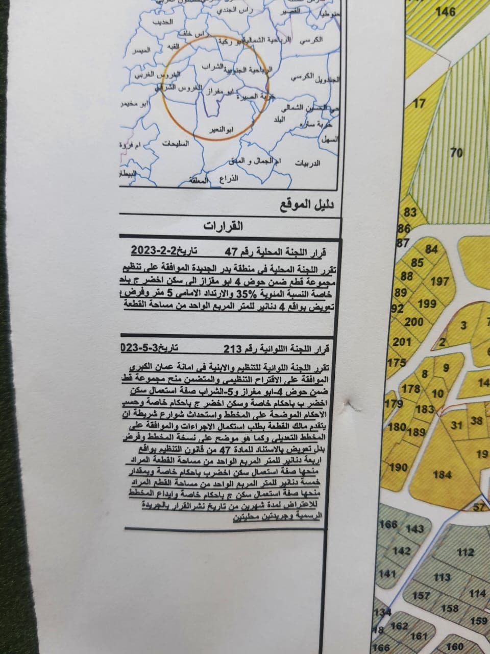 ارض للبيع في منطقة بلال حوض ابو مغراز من اراضي غرب عمان
