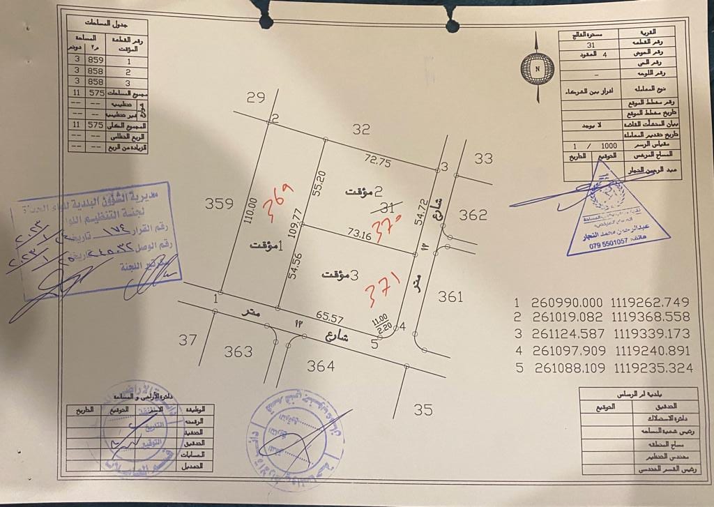 ارض للبيع في مسترة الفالج حوض العقود من اراضي جنوب عمان خلف المطار و بجانب المشاريع