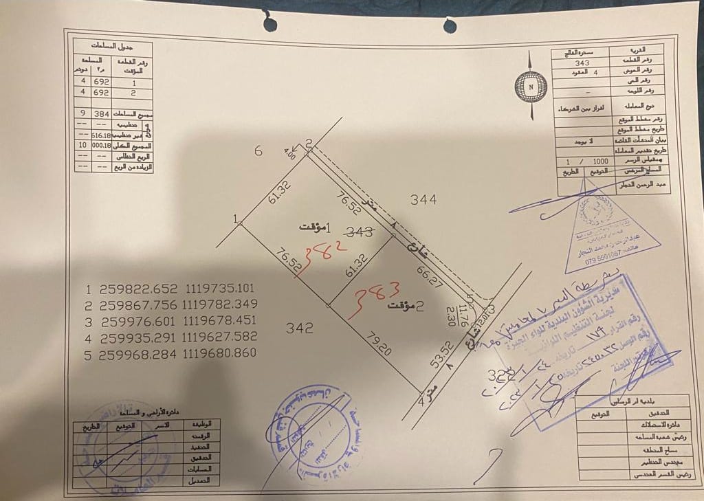 ارض للبيع في مسترة الفالج حوض العقود من اراضي جنوب عمان خلف المطار و بجانب المشاريع